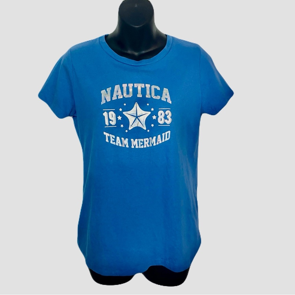 Nautica Blue "Team Mermaid" Graphic Tee